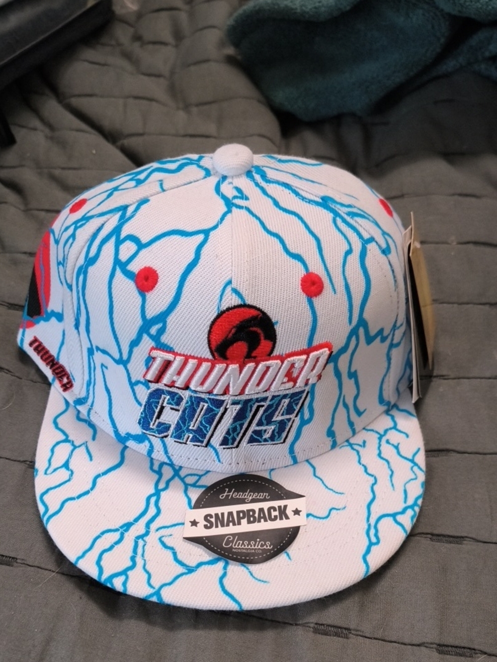 White & Blue Youth ThunderCats Snapback Hat